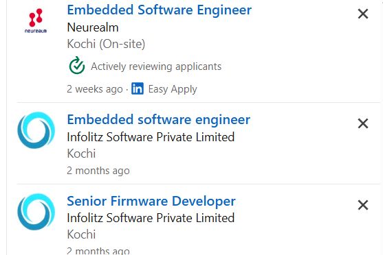 Embedded Systems & Edge AI internship jobs in Bangalore