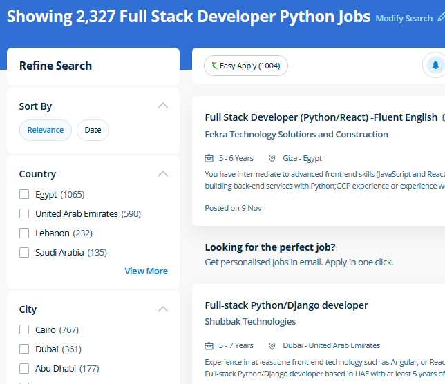Full Stack Development internship jobs in Chennai