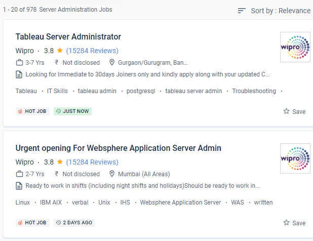 Server Administration internship jobs in Mangaluru